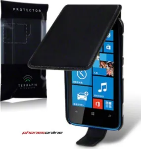 Nokia Lumia 620 Flip Case Black