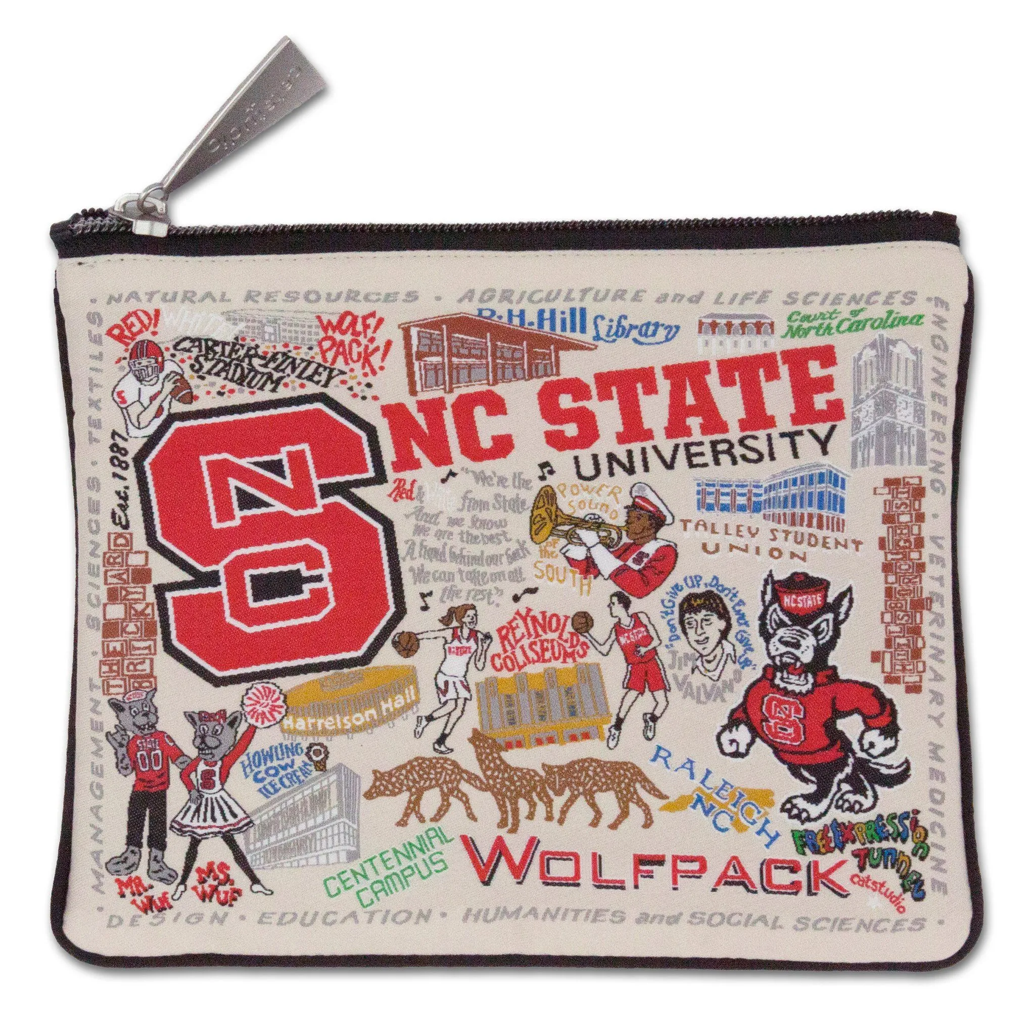 North Carolina State University Collegiate Zip Pouch