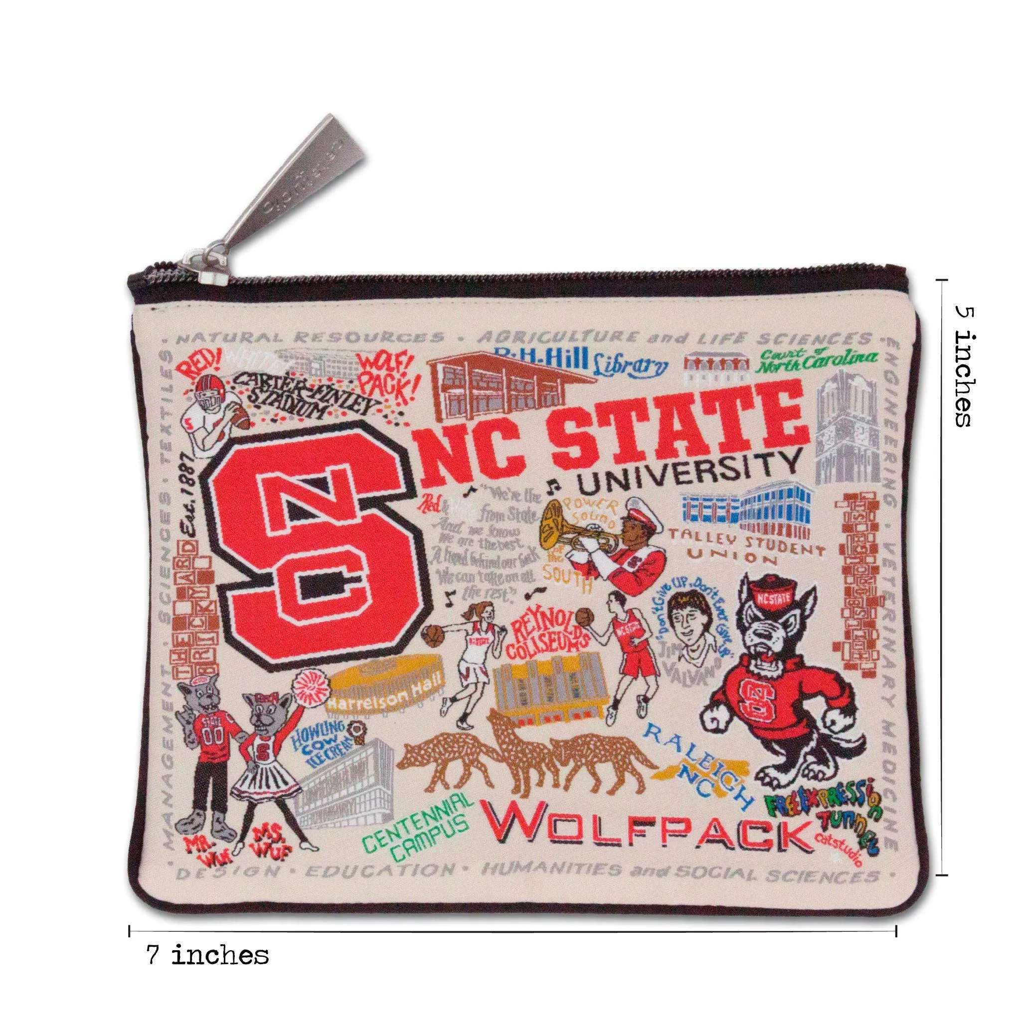 North Carolina State University Collegiate Zip Pouch