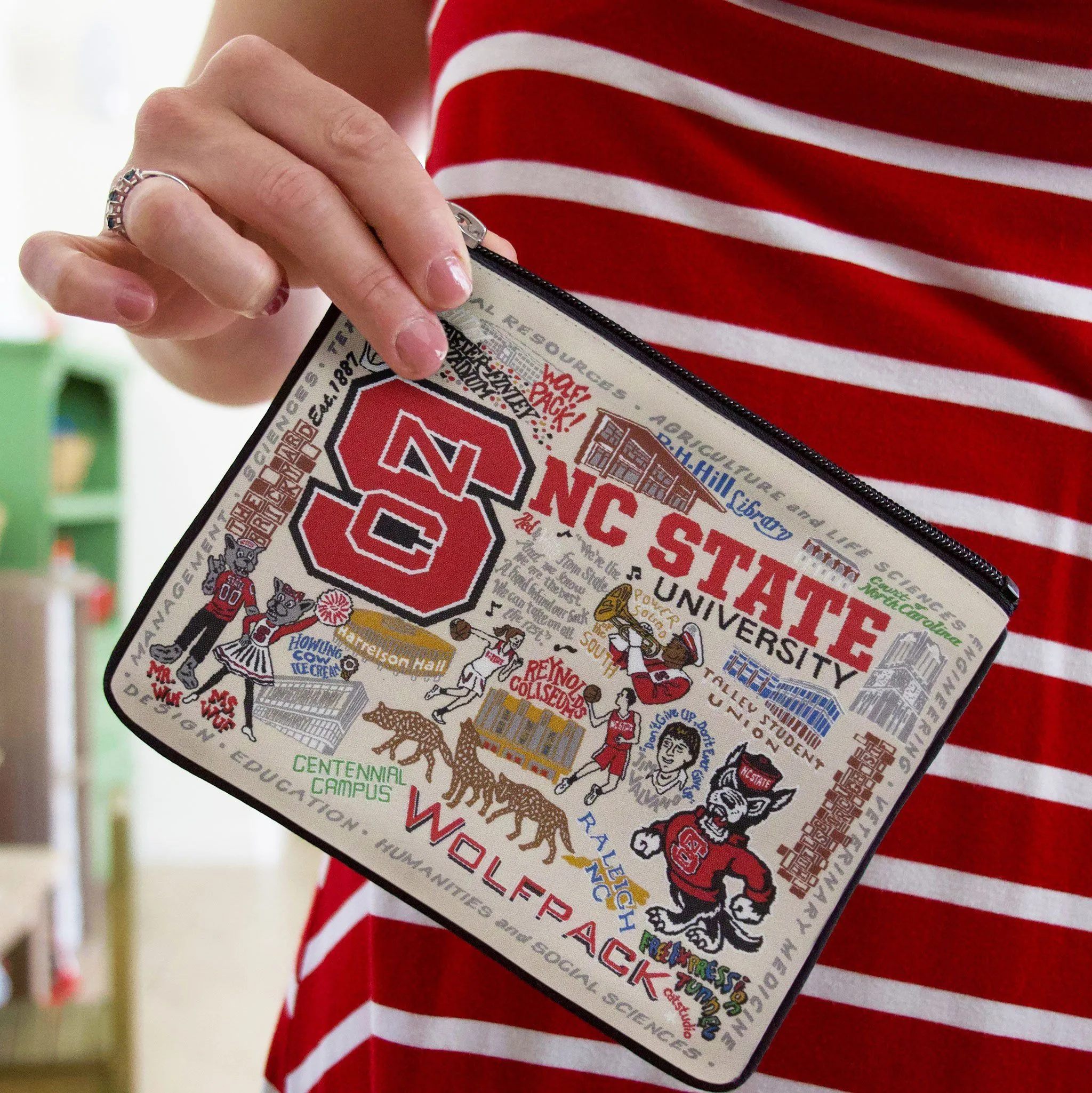 North Carolina State University Collegiate Zip Pouch