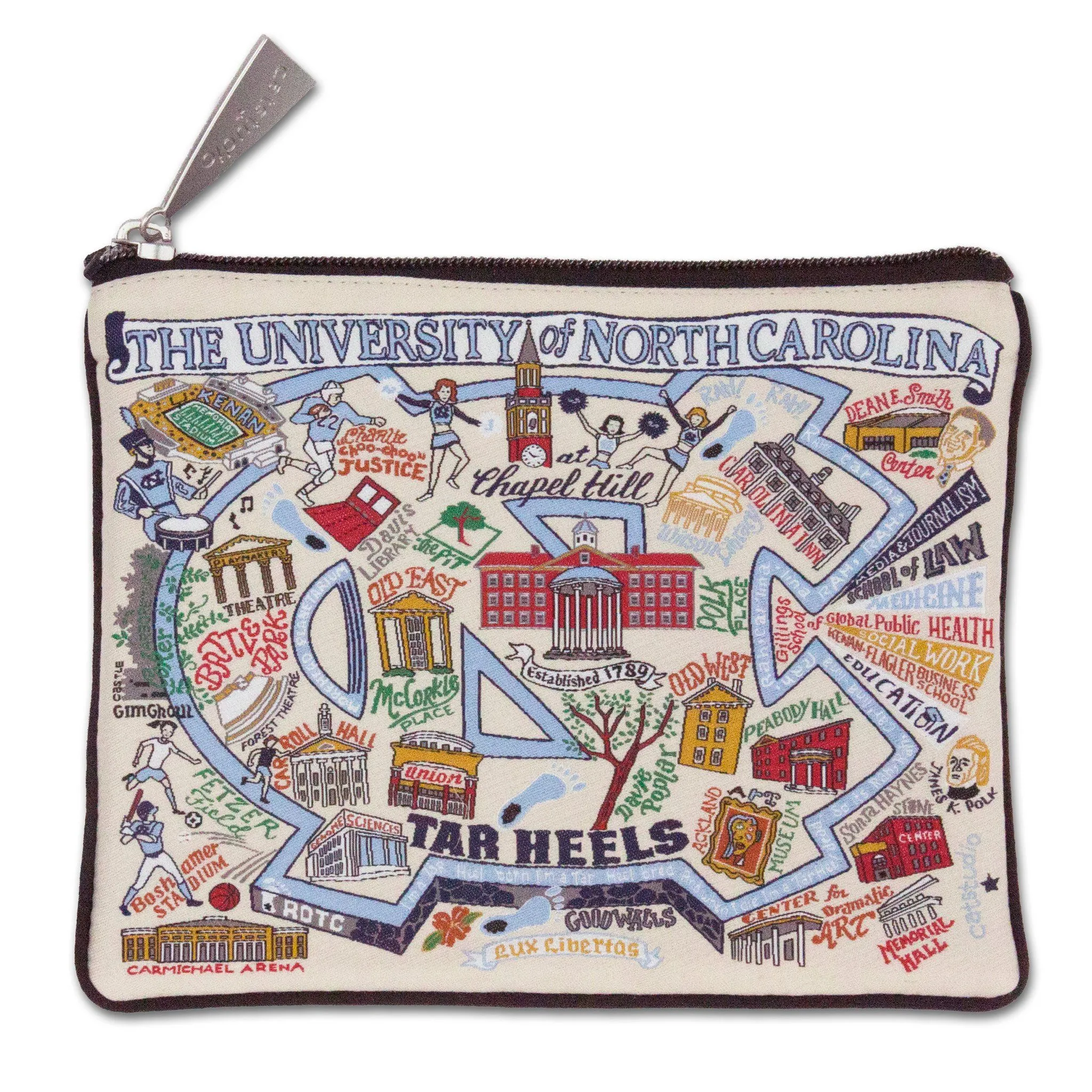 North Carolina, University of Collegiate Zip Pouch