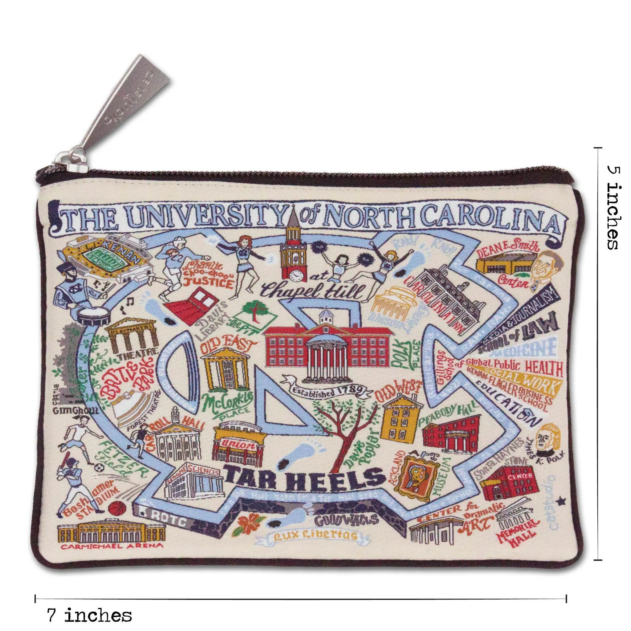 North Carolina, University of Collegiate Zip Pouch