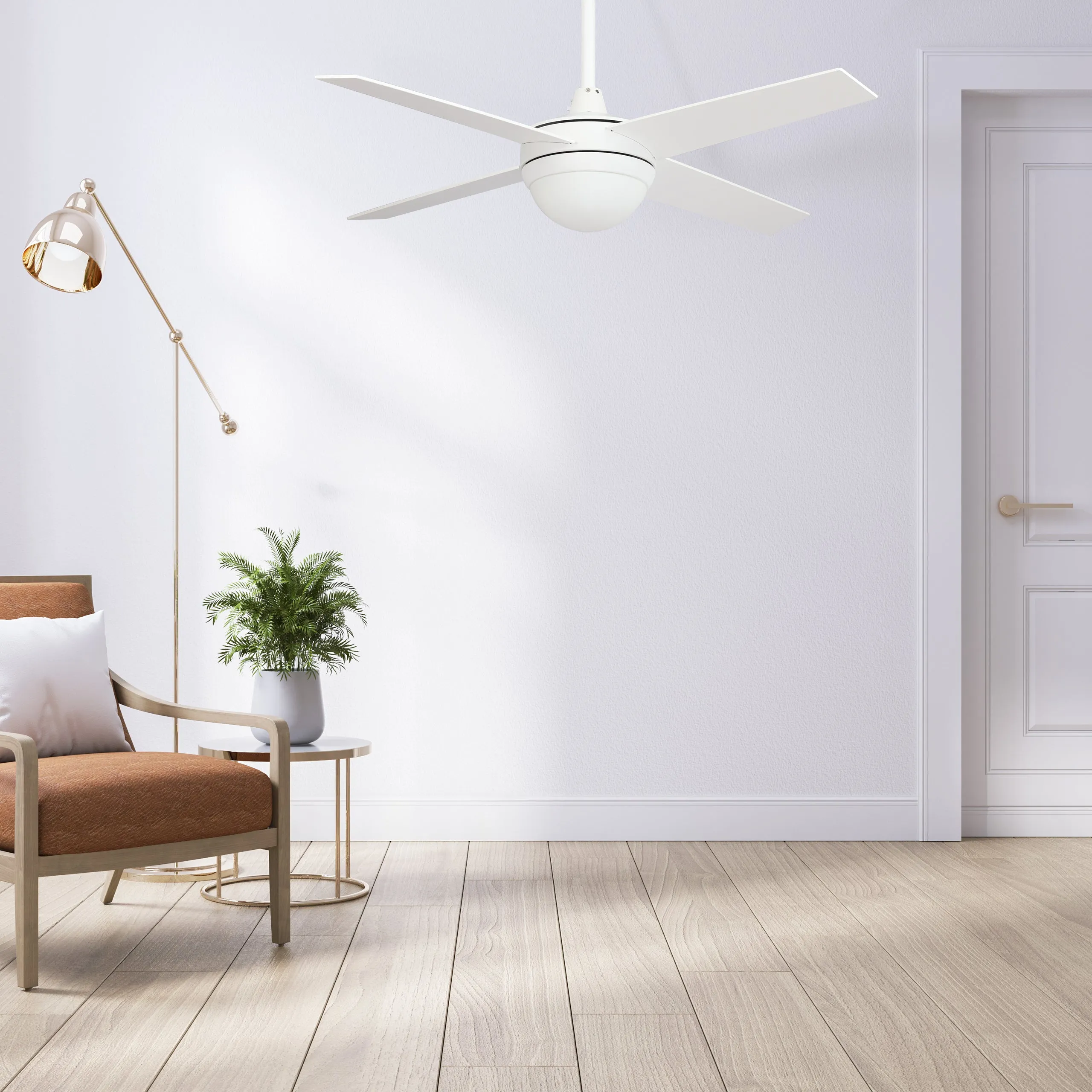 Nova Modern Smart Ceiling Fan with LED Light 52 inch