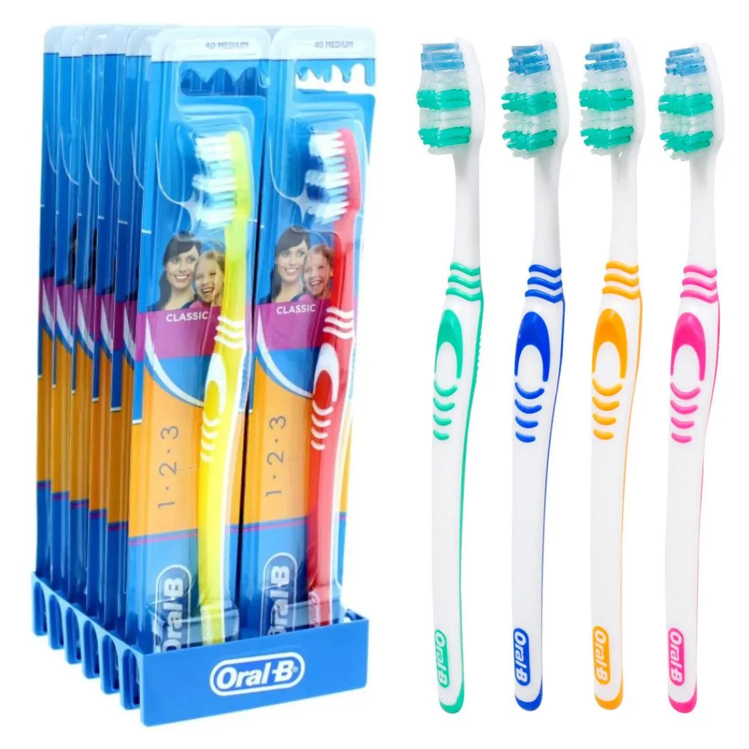 Oral-B Classic Toothbrush - Medium (Set Of 12)