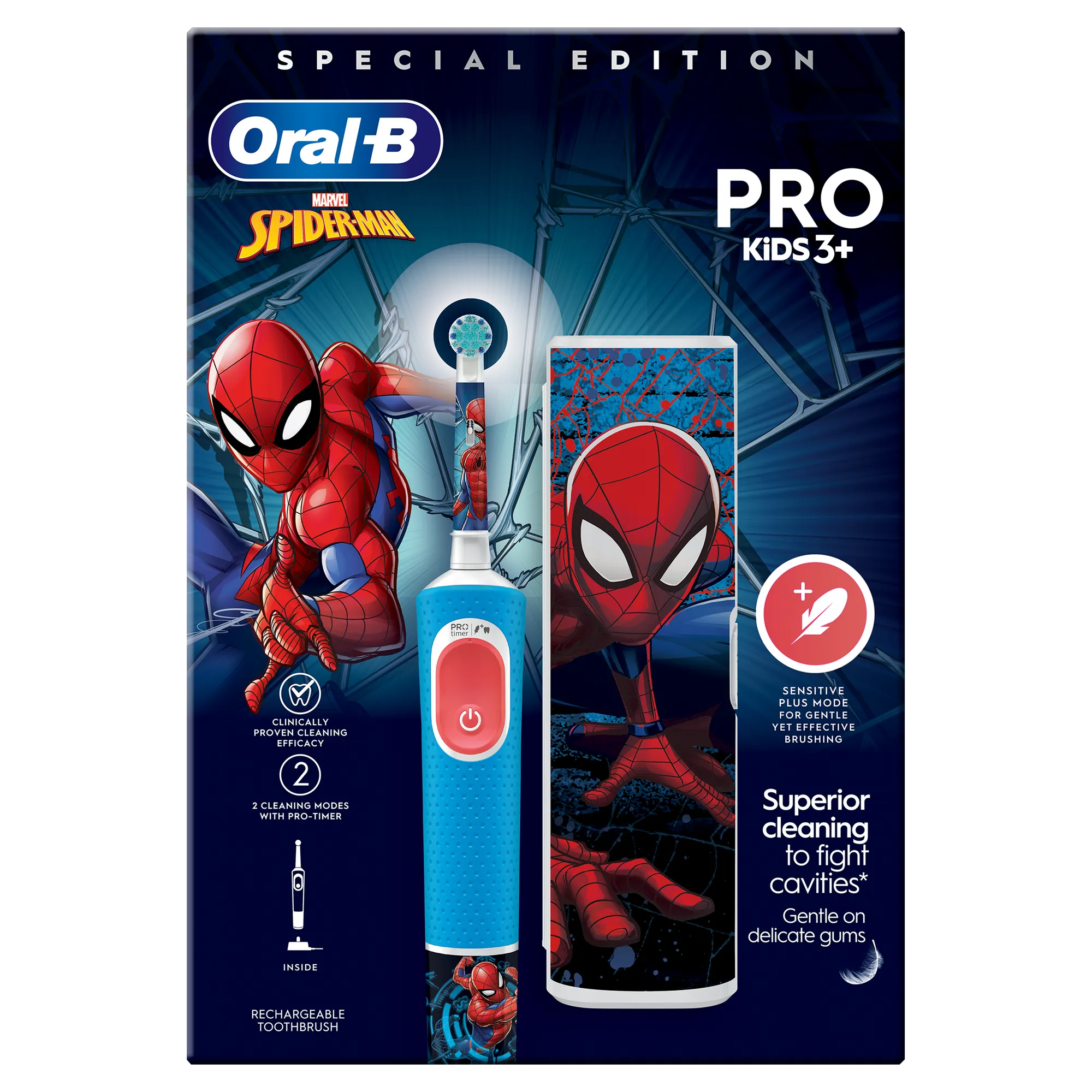 Oral B Kids Vitality Pro Spiderman Gift Set