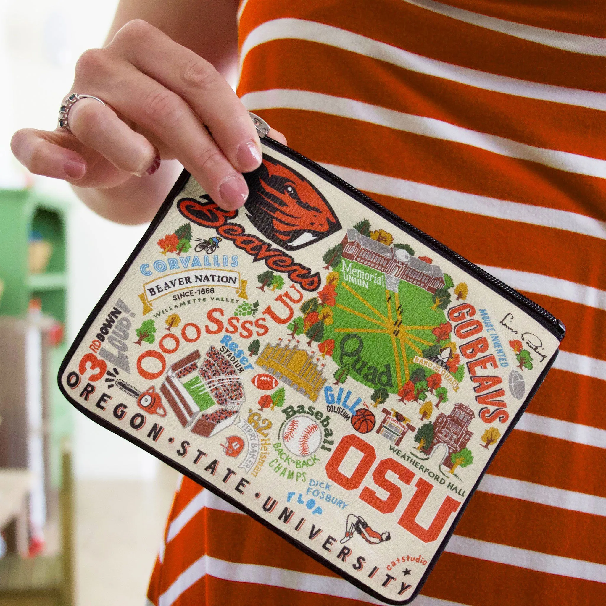 Oregon State University Collegiate Zip Pouch