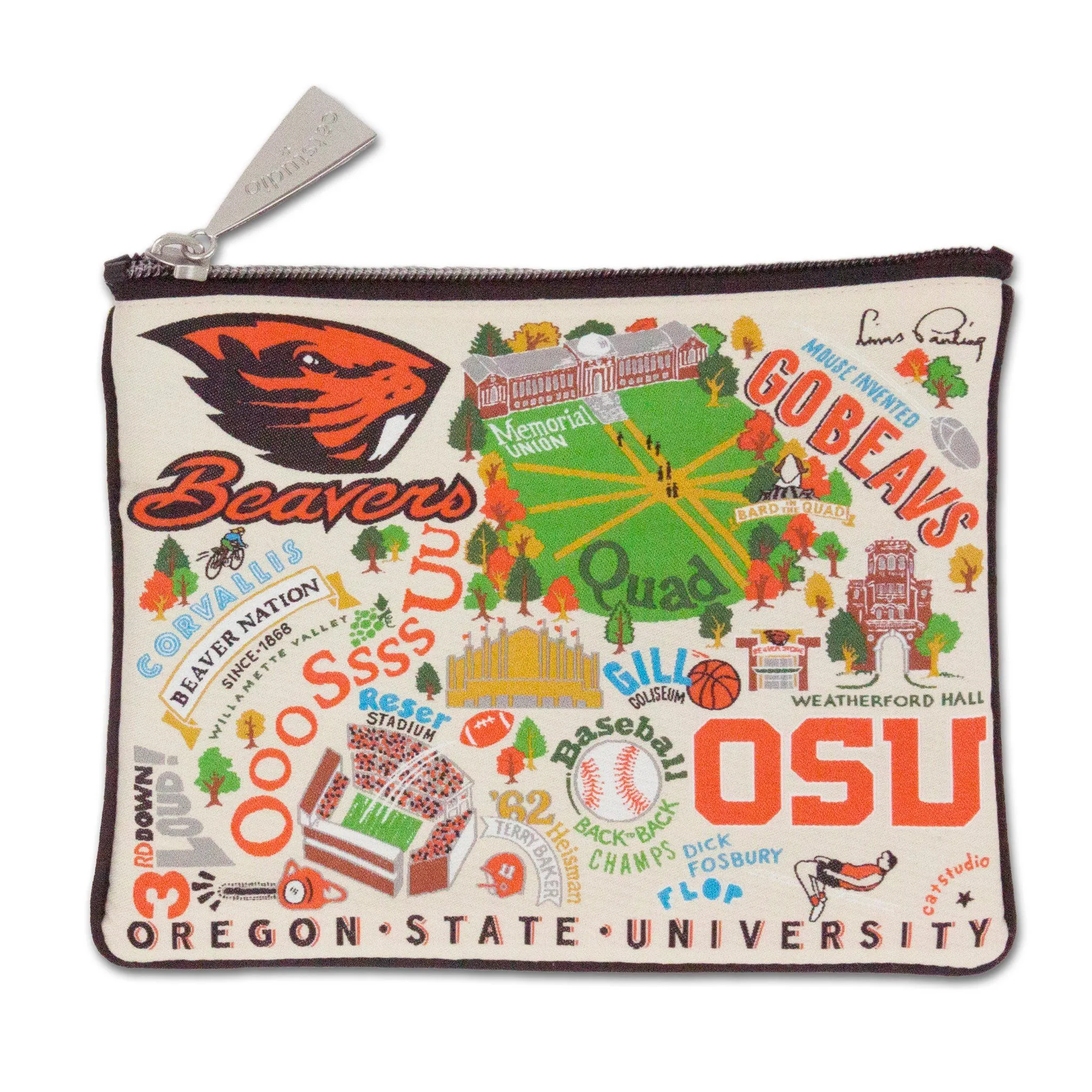 Oregon State University Collegiate Zip Pouch