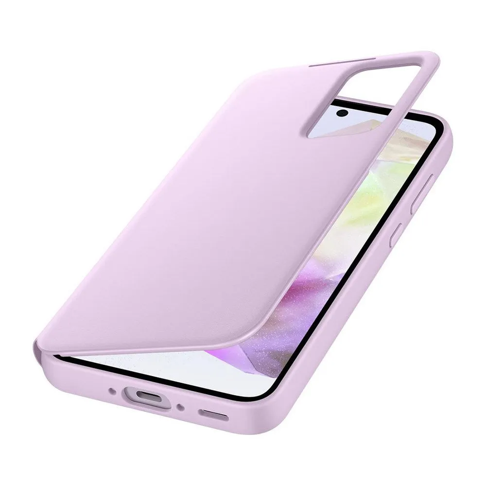 Original Samsung Galaxy A35 (5G) Smart View Cover m. Pung - Lavender (EF-ZA356CBEGWW)