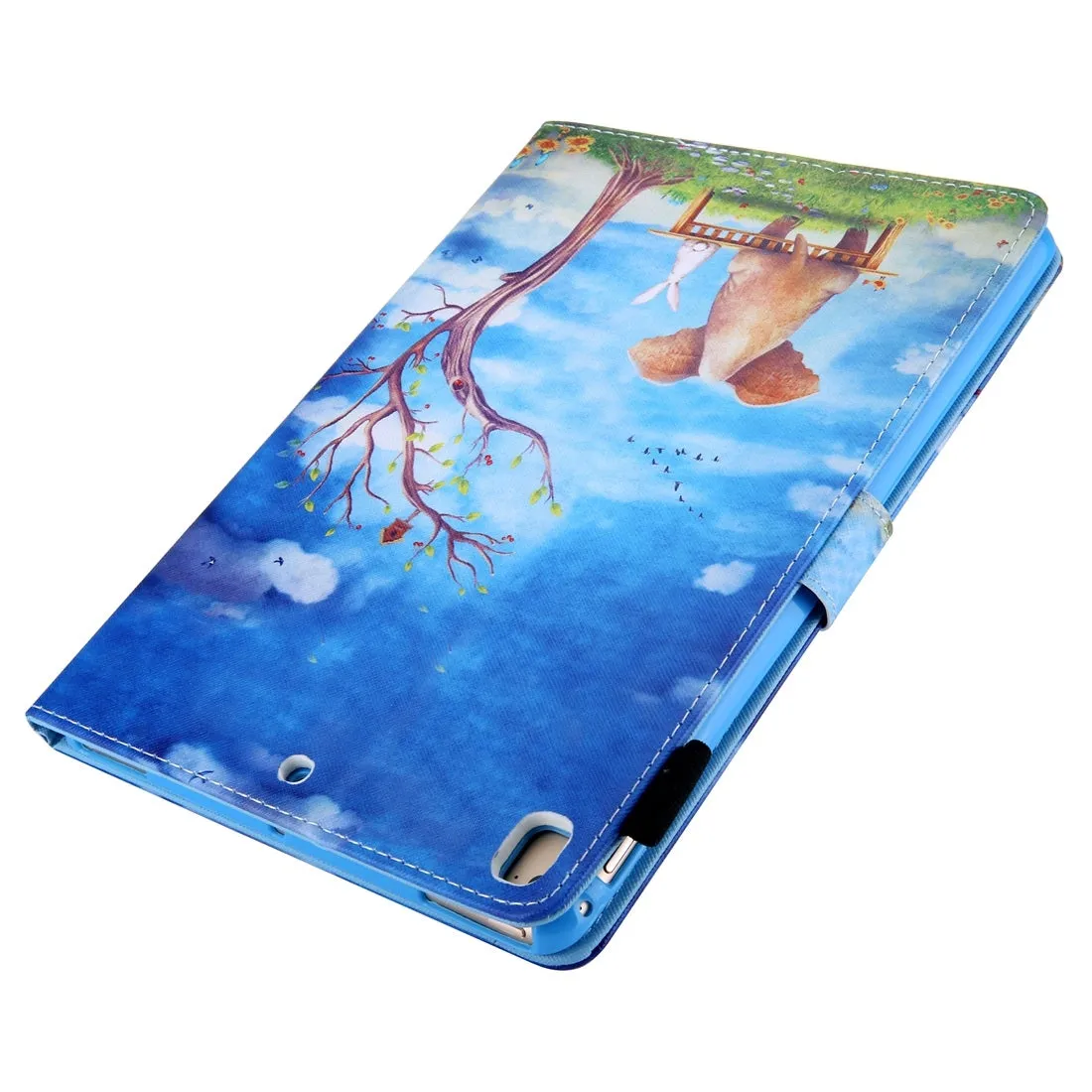 Pattern Horizontal Flip Case with Holder/ Card Slots/ Photo Frame for 10.2 Inch iPad 7th, 8th, 9th Gen