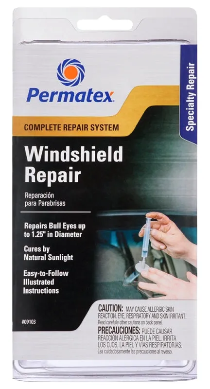 Permatex 09103 Windshield Repair Kit, 0.025 fl-oz :CD: QUANTITY: 1