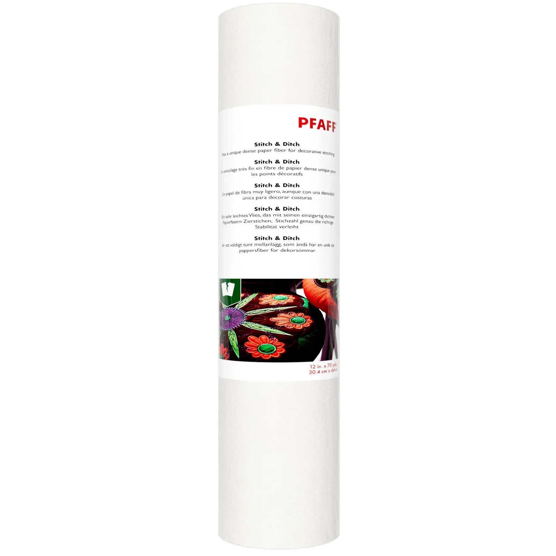 PFAFF® Tear-a-Way Stitch-in-Ditch Stabilizer 12 Inches x 70 Yards