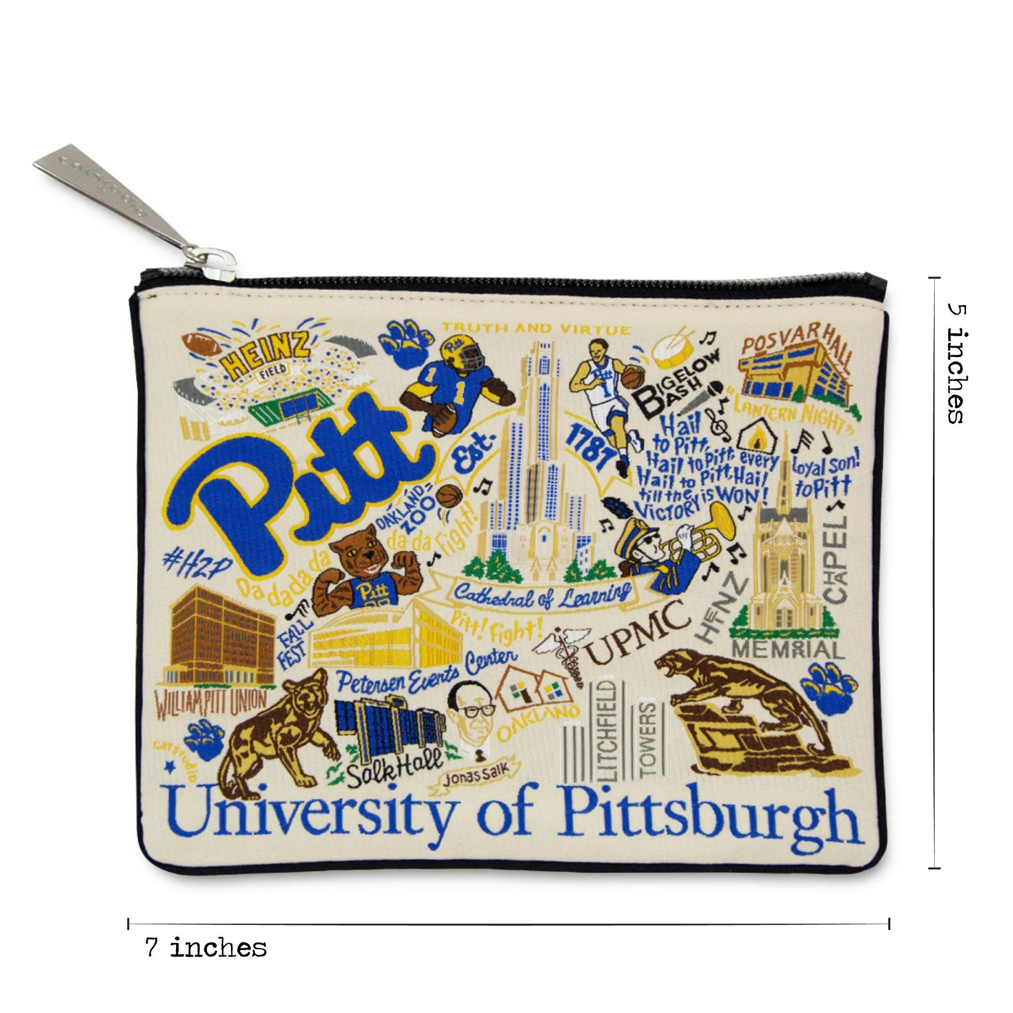 Pittsburgh, University of Collegiate Zip Pouch