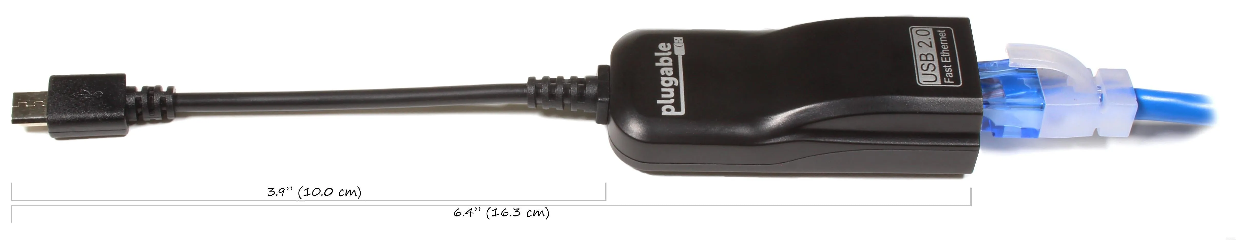 Plugable USB 2.0 OTG Micro-B to 10/100 Ethernet Adapter