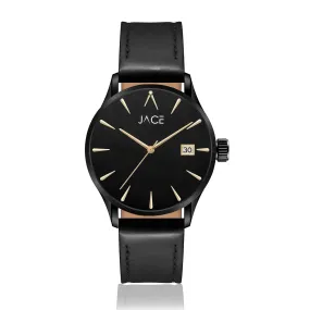 "VADUZ" MEN`S LEATHER BAND WATCH