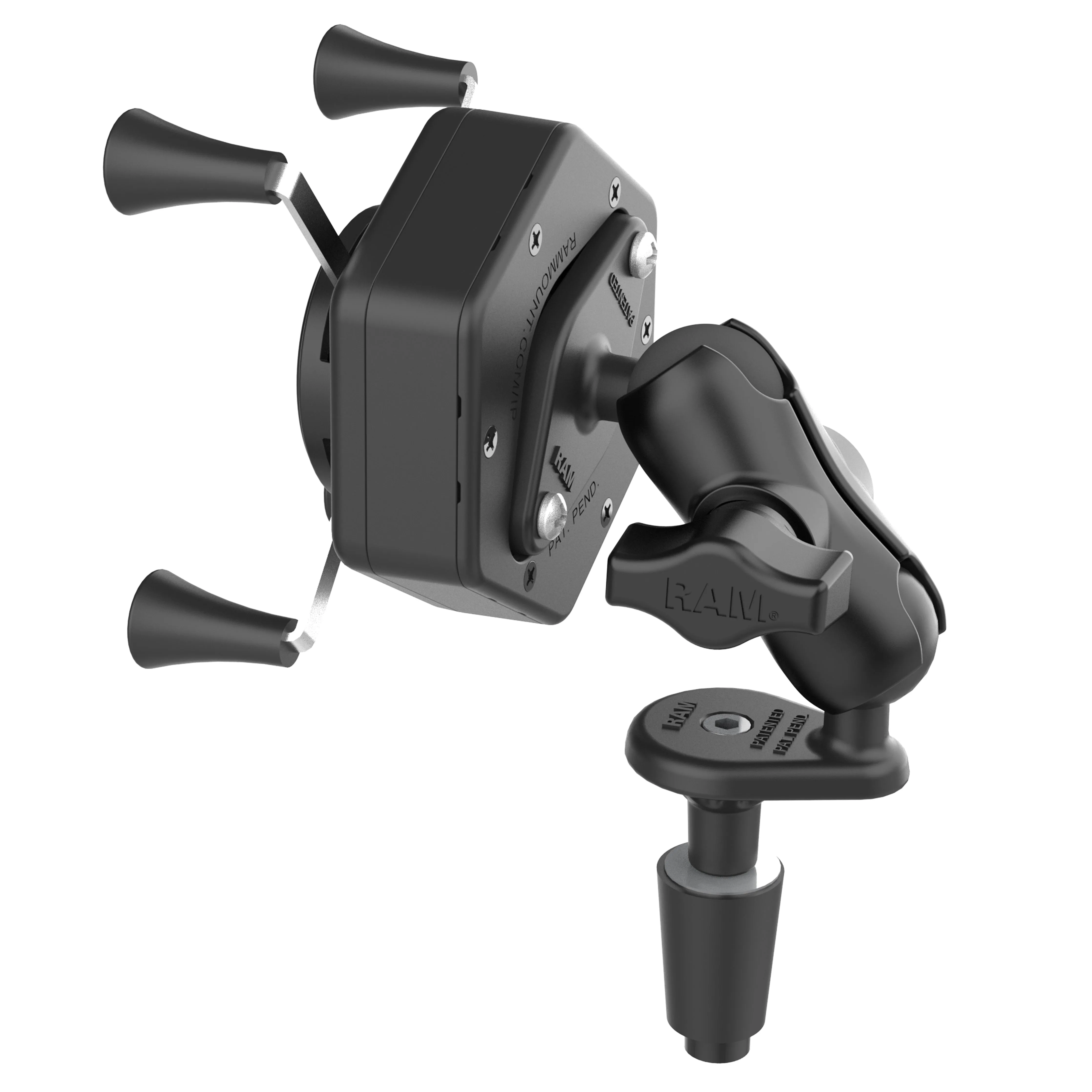 RAM® X-Grip® Phone Mount with Vibe-Safe™ & Fork Stem Base - Short