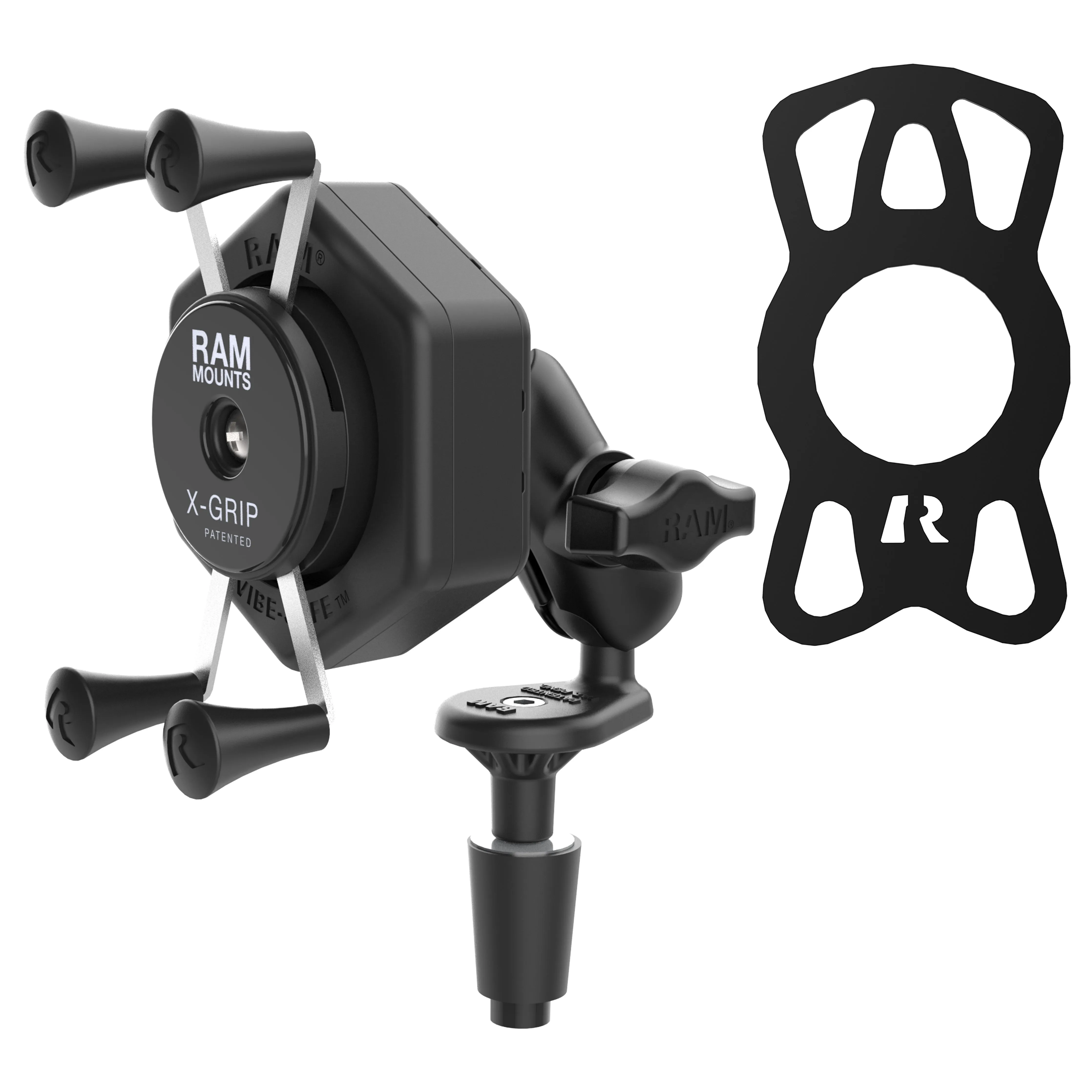 RAM® X-Grip® Phone Mount with Vibe-Safe™ & Fork Stem Base - Short