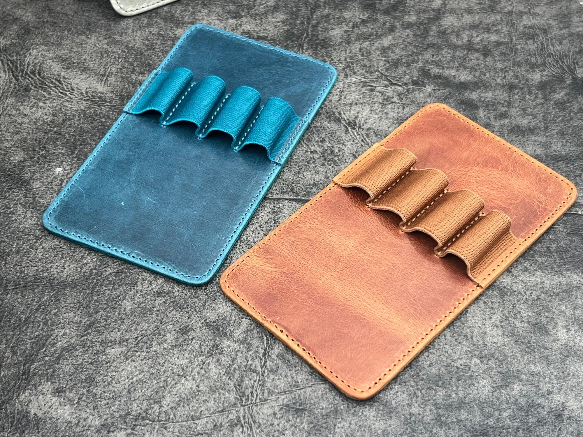 Replacement Leather 4 Slots Pen Holder - Multiple Colors