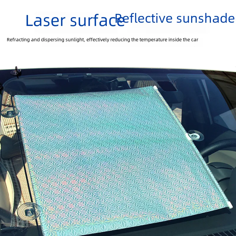 Retractable Automatic Car Sunshade: Front Windshield Heat Insulation Sun Visor