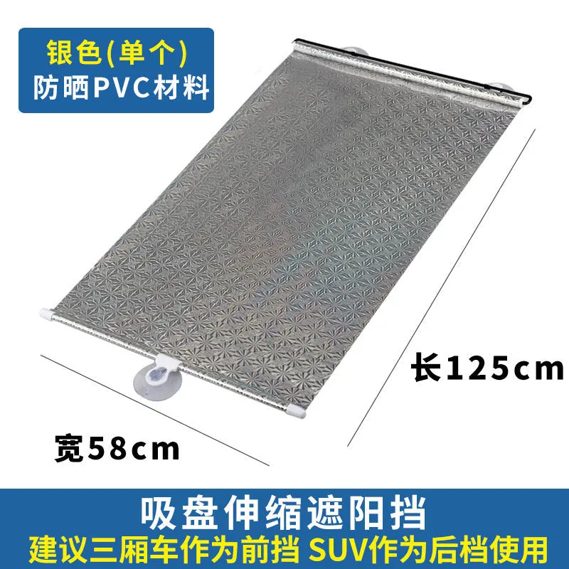 Retractable Automatic Car Sunshade: Front Windshield Heat Insulation Sun Visor