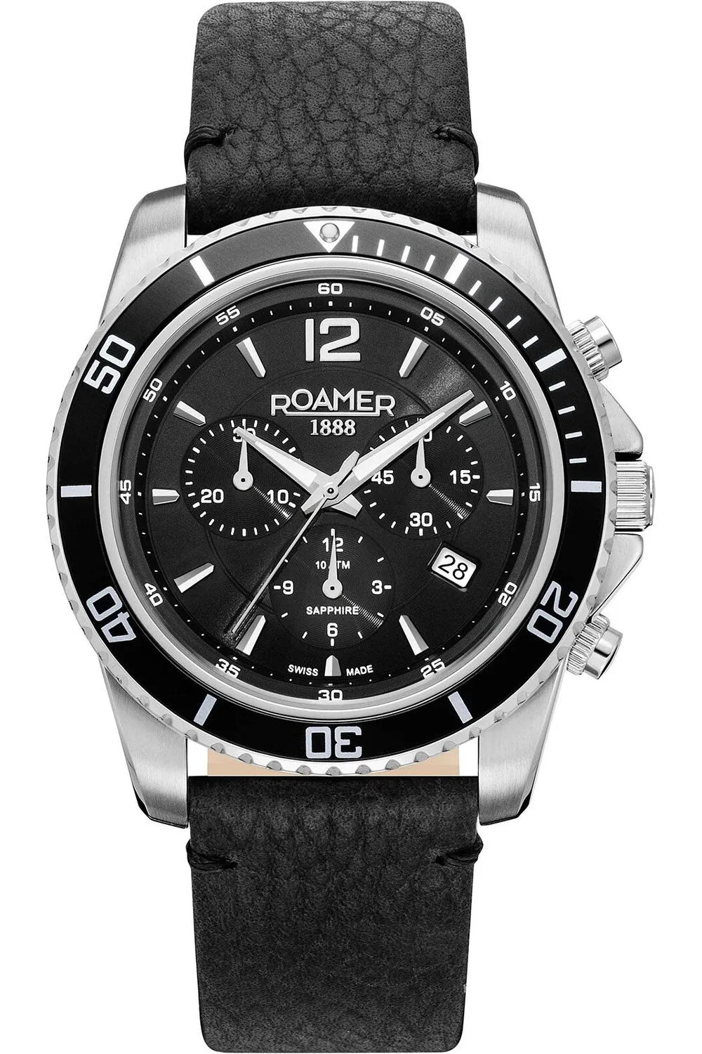 Roamer Men's 862837-41-55-02 Nautic Chrono 100 43mm Quartz Watch