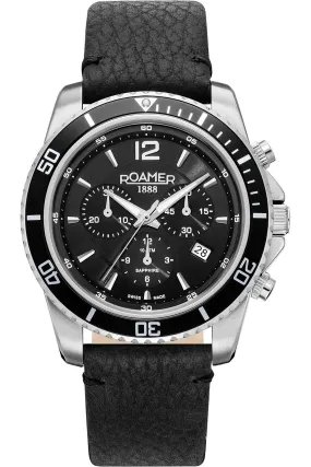 Roamer Men's 862837-41-55-02 Nautic Chrono 100 43mm Quartz Watch