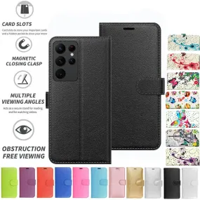 Samsung Galaxy S22 Ultra Flip Folio Book Wallet Case