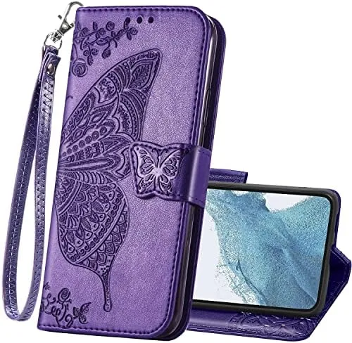 Samsung Galaxy S24 Ultra Women Flip Folio PU Leather Protective Case