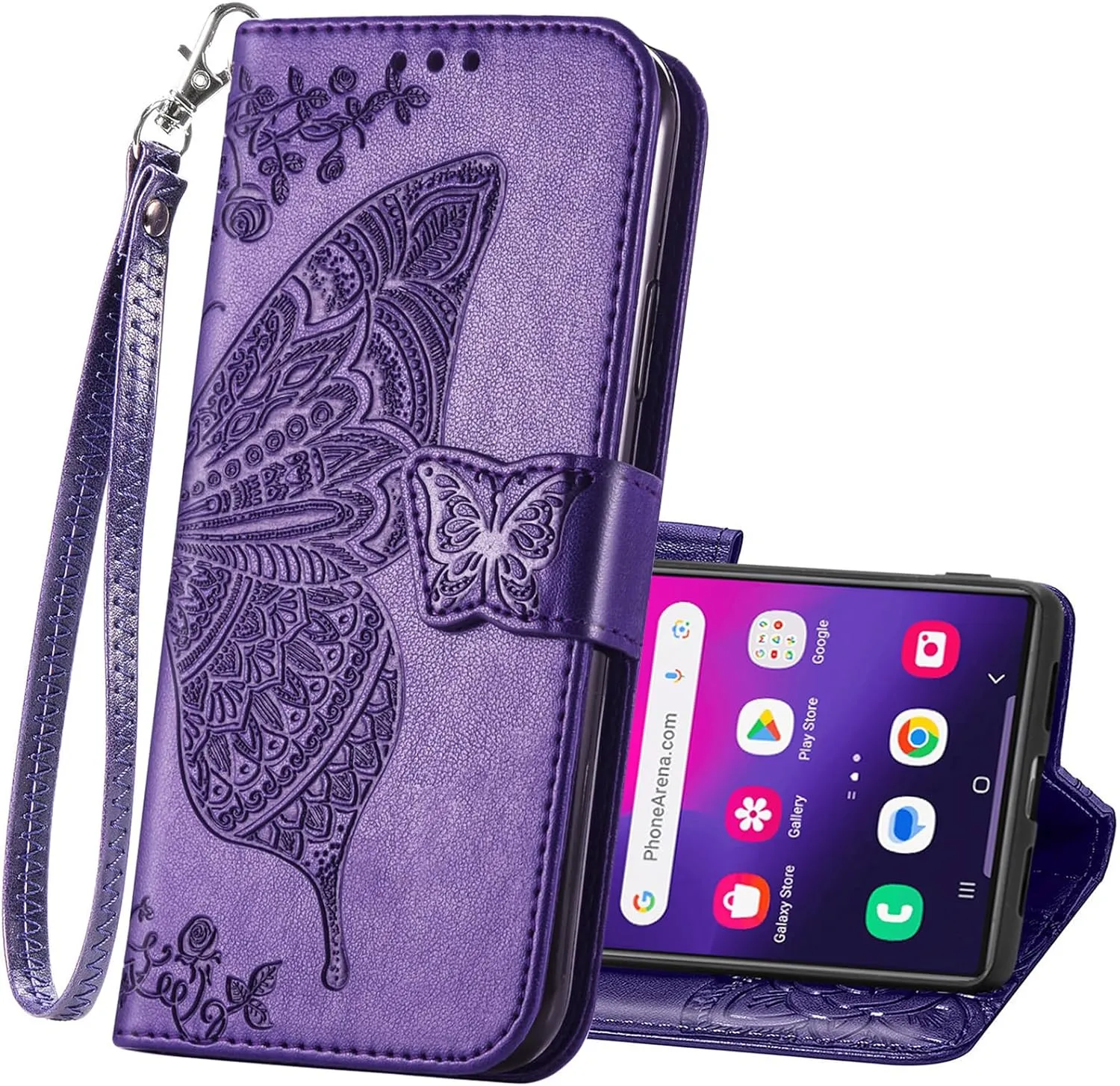 Samsung Galaxy S24 Ultra Women Flip Folio PU Leather Protective Case