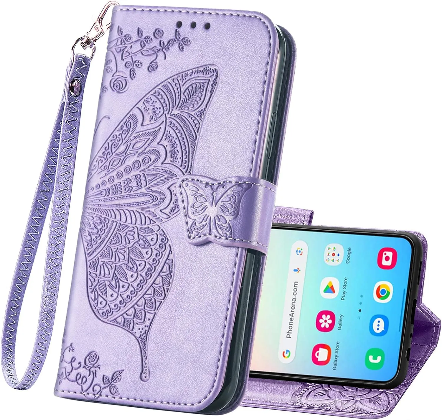 Samsung Galaxy S24 Ultra Women Flip Folio PU Leather Protective Case