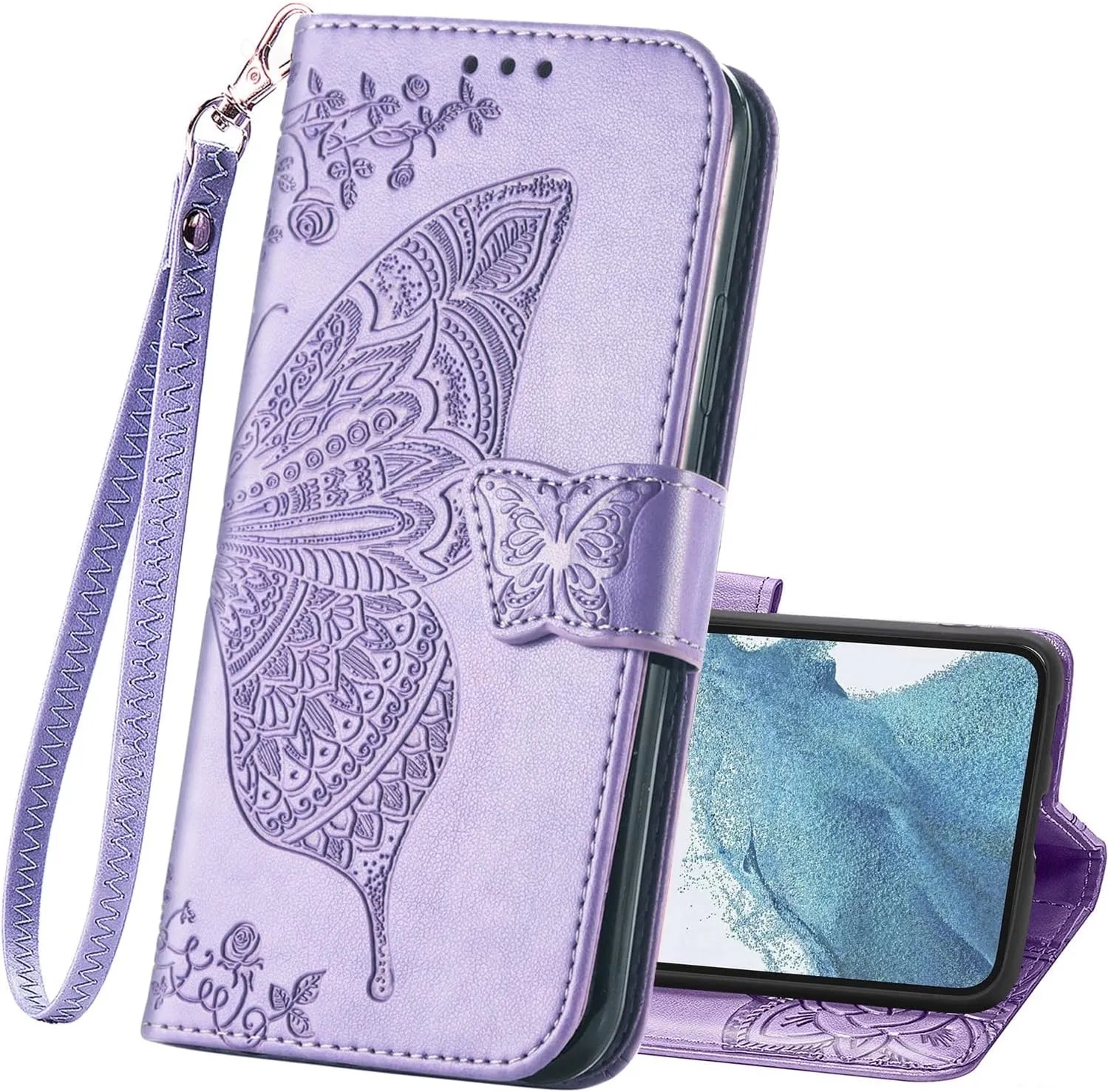 Samsung Galaxy S24 Ultra Women Flip Folio PU Leather Protective Case