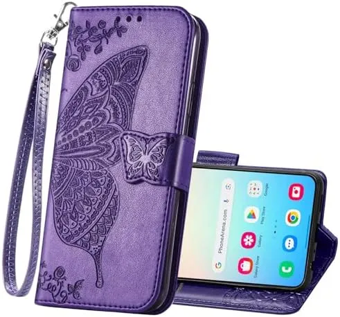 Samsung Galaxy S24 Ultra Women Flip Folio PU Leather Protective Case