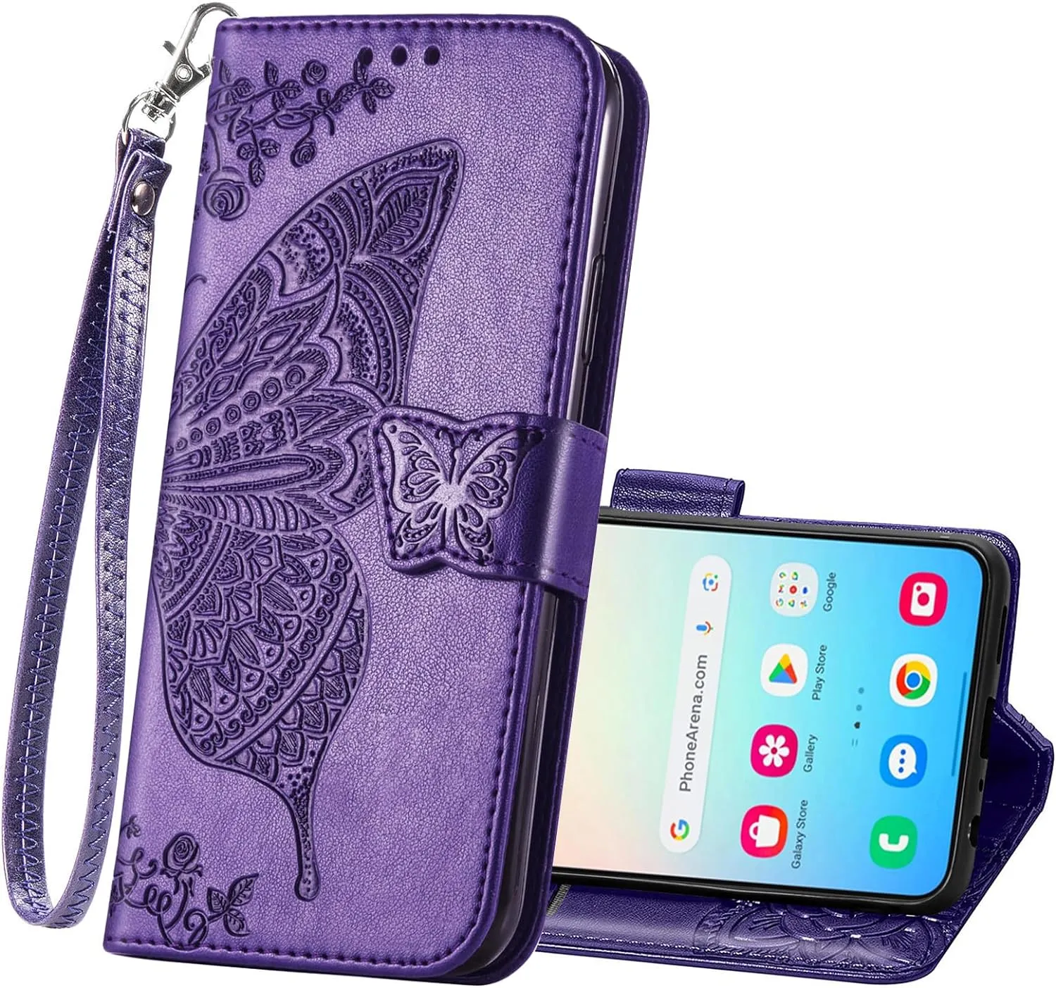 Samsung Galaxy S24 Ultra Women Flip Folio PU Leather Protective Case