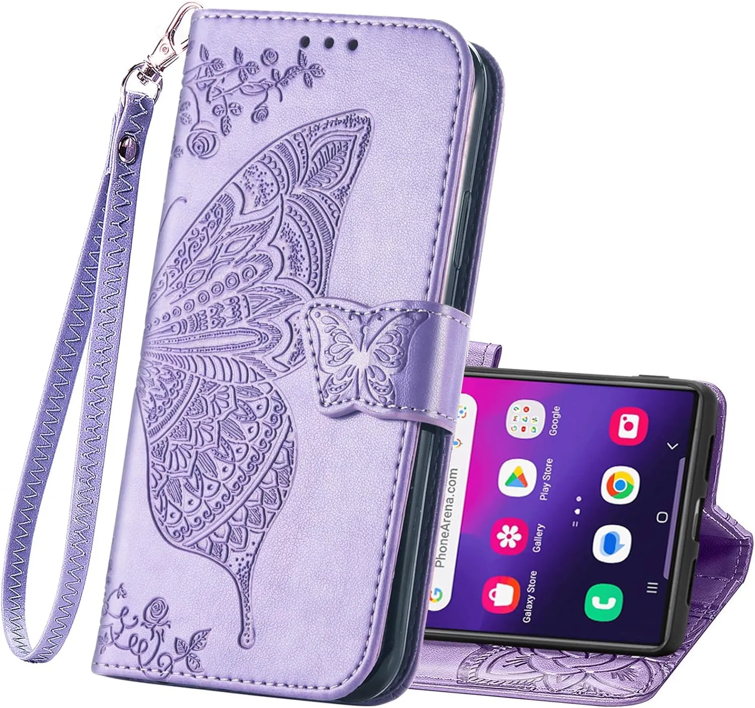 Samsung Galaxy S24 Ultra Women Flip Folio PU Leather Protective Case