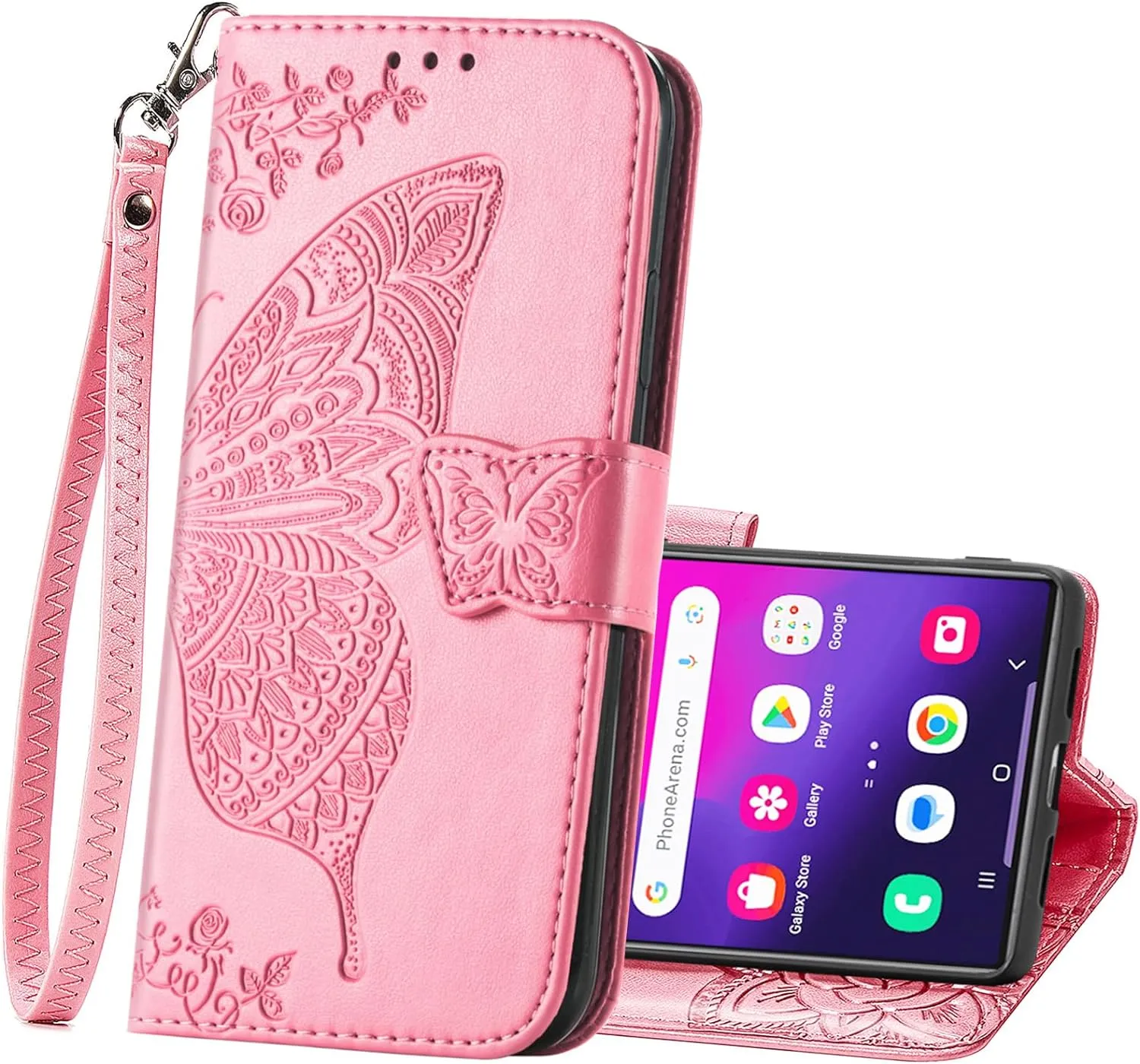 Samsung Galaxy S24 Ultra Women Flip Folio PU Leather Protective Case