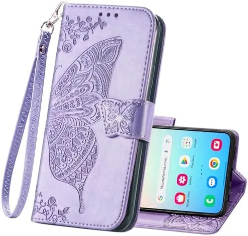 Samsung Galaxy S24 Ultra Women Flip Folio PU Leather Protective Case