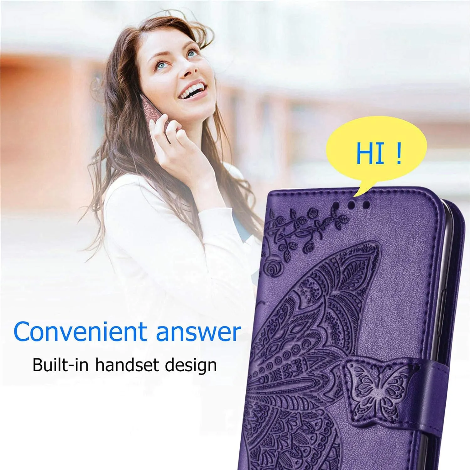 Samsung Galaxy S24 Ultra Women Flip Folio PU Leather Protective Case