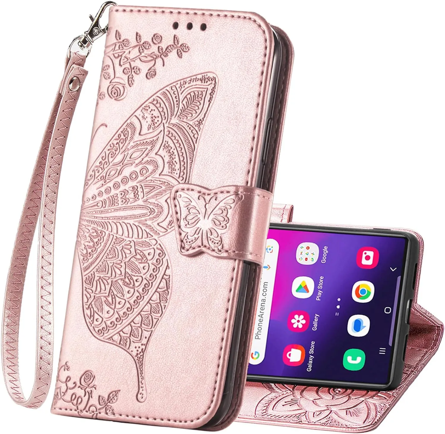 Samsung Galaxy S24 Ultra Women Flip Folio PU Leather Protective Case