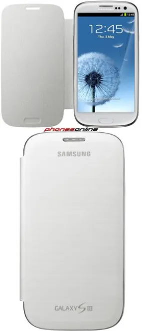 Samsung Galaxy S3 i9300 EFC-1G6F Flip Case White