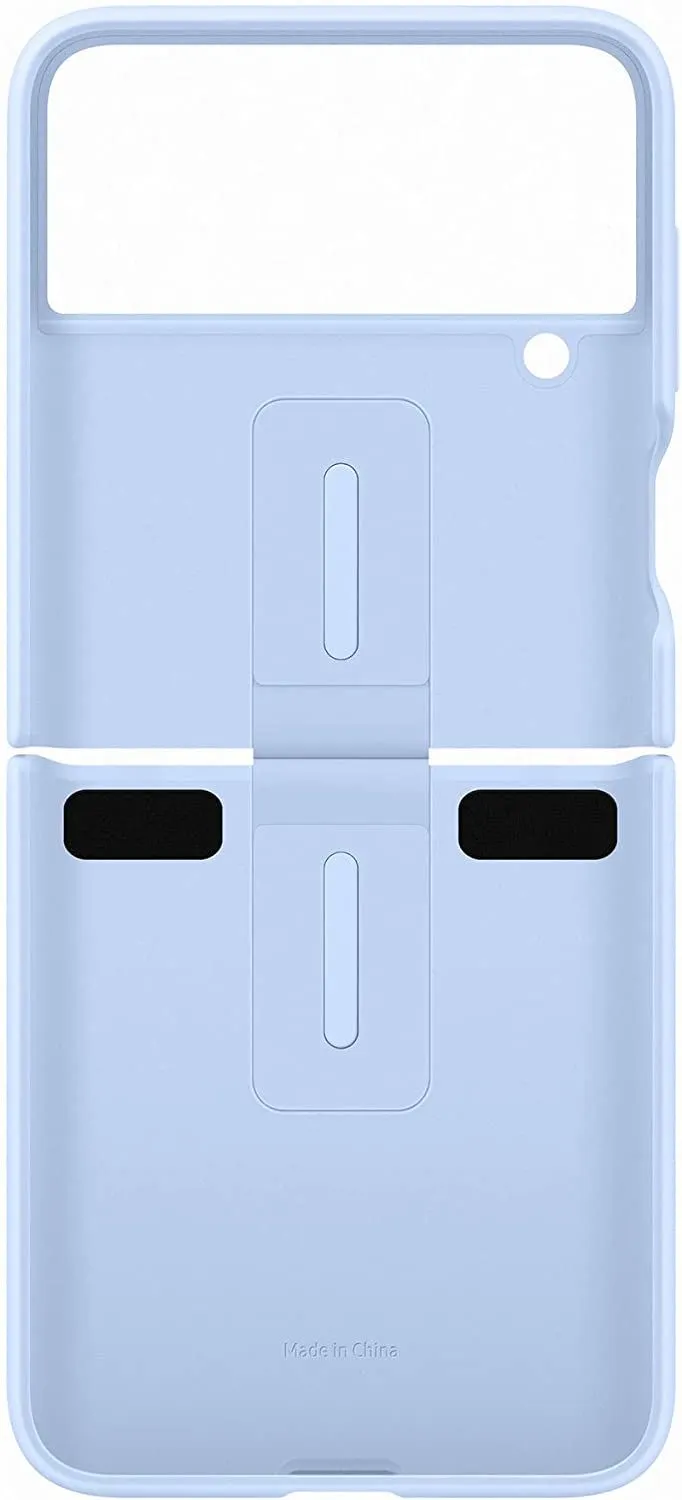 Samsung Galaxy Z Flip 4 Silicone Cover with Ring Arctic Blue - EF-PF721TLEGWW