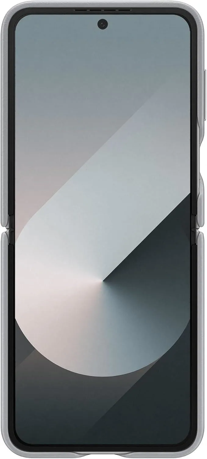 Samsung Galaxy Z Flip 6 Faux Leather/Kindsuit Case Grey - EF-VF741PJEGWW