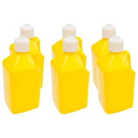 Scribner Plastics 5 Gallon Utility Jug - Yellow (Case of 6)