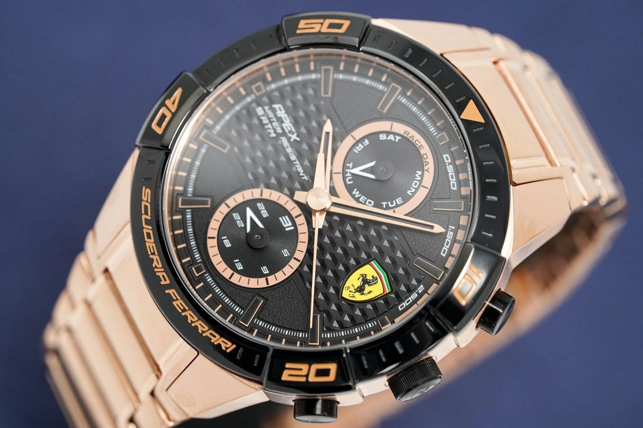 Scuderia Ferrari Watch Apex Multi-FX Rose Gold Bracelet FE-083-0640