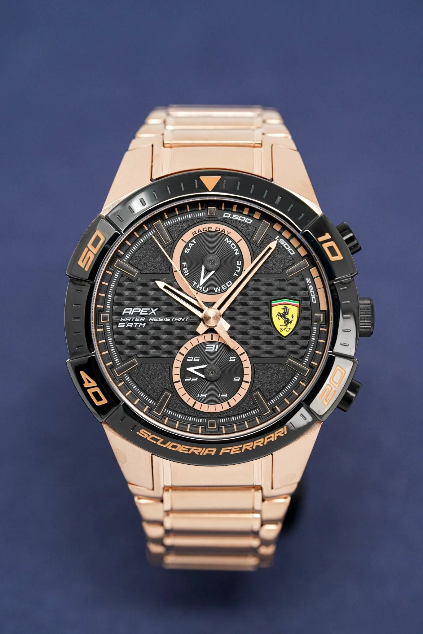 Scuderia Ferrari Watch Apex Multi-FX Rose Gold Bracelet FE-083-0640