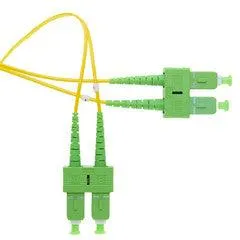 SC/UPC OM1 Duplex 2.0mm Fiber Optic Patch Cord, OFNR, Multimode 62.5/125, Orange Jacket, Beige Connector, 30 meter (98.4 ft)