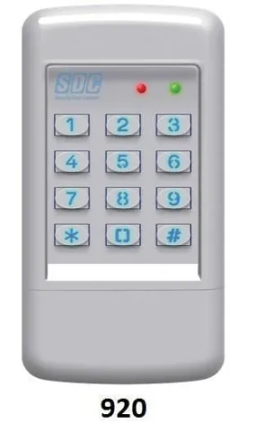 SDC 920 Digital Keypad, 500 Users