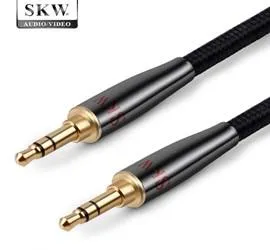 SKW AUX 3.5mm Jack Cable Male To Male For Soundbox Headphone Smartphone iPad Laptop MP3 CD Car