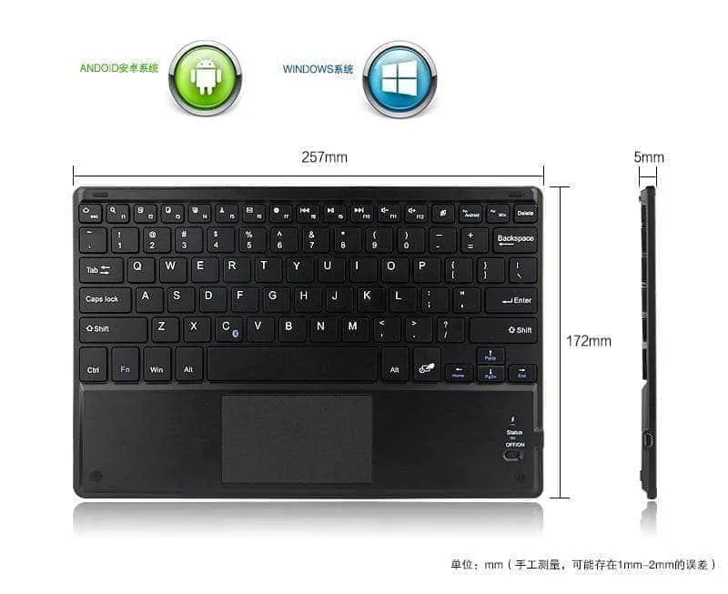 Smart Wireless Bluetooth Keyboard Case Galaxy Tab A 10.1 T510 T515