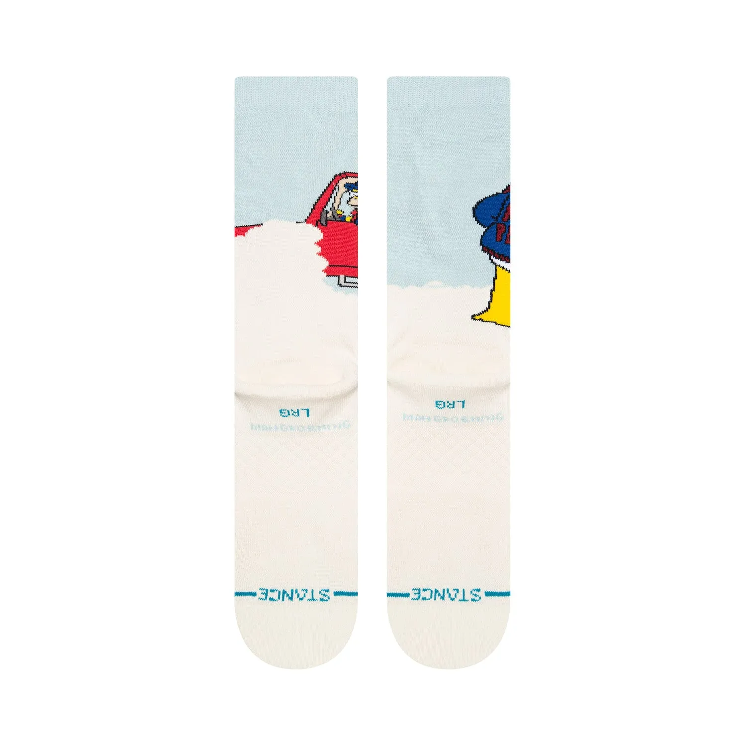 Stance x Simpsons Mr Plow Crew Socks - Light Blue