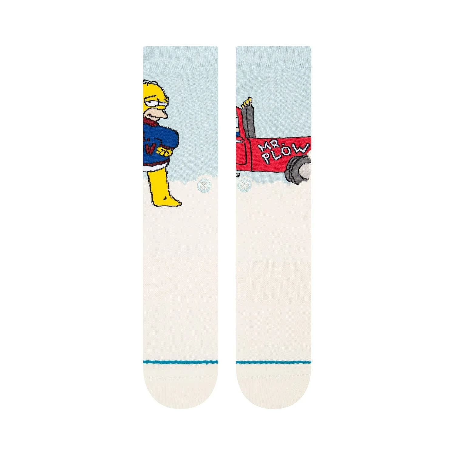 Stance x Simpsons Mr Plow Crew Socks - Light Blue