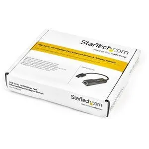 StarTech.com USB 2.0 to 10/100 Mbps Ethernet Network Adapter Dongle - USB 2.0 ASIX - AX88772C - 1 Port(s) - 1 x Network (RJ-45) - Twisted Pair - 10/100Base-TX - Desktop